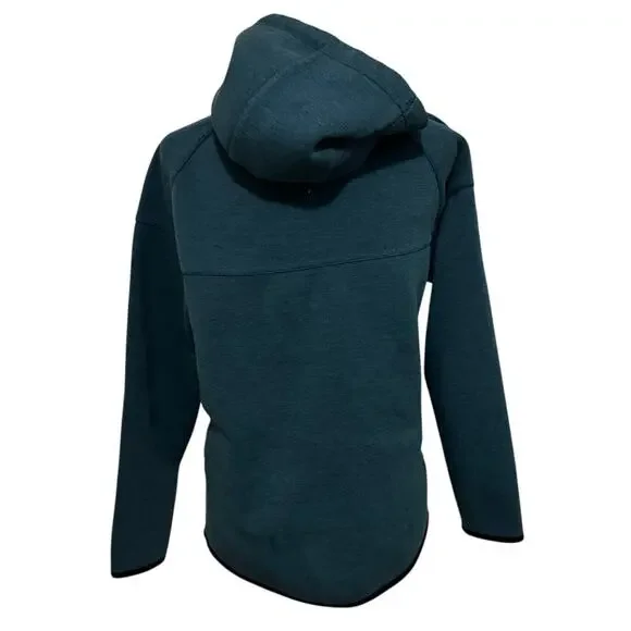 Nike Tech Fleece Zip Hoodie Teal S | Y2K Athleisure Streetwear Gym Jacket - Picture 3 of 8